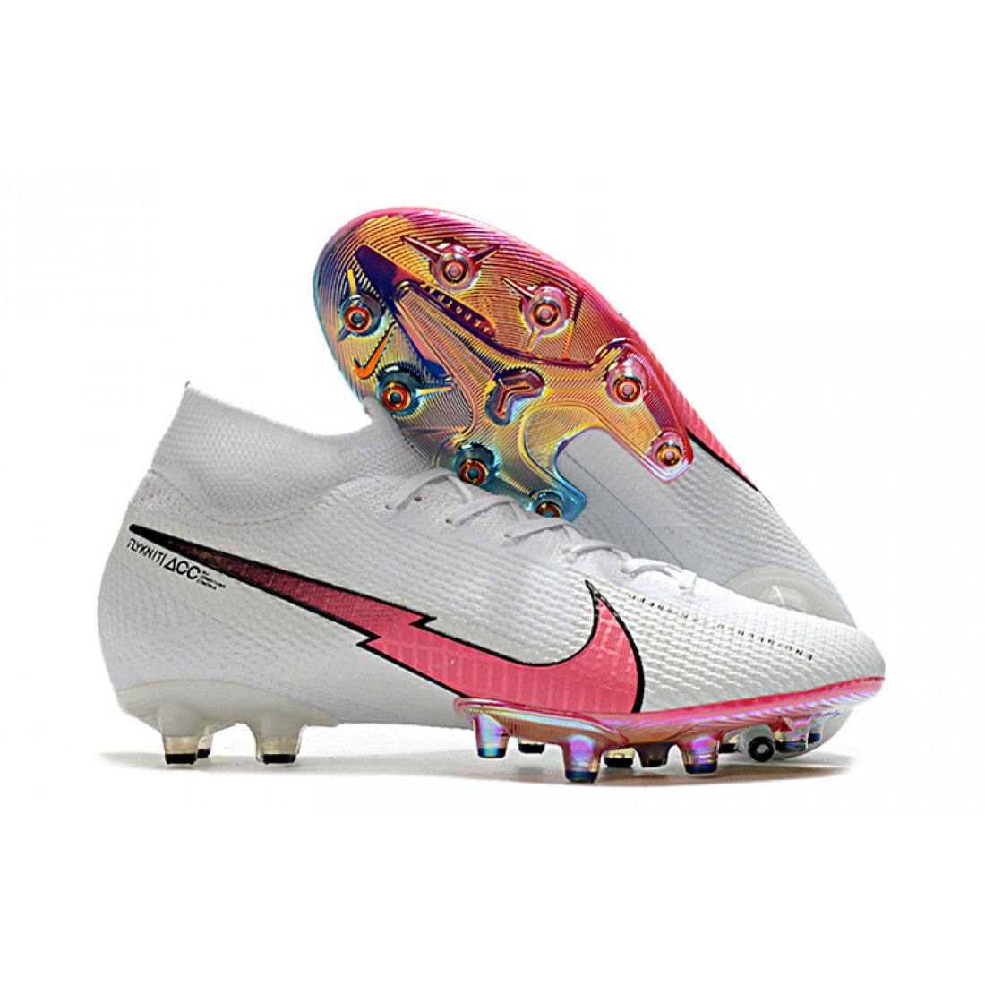 Best Nike Superfly 7 Elite SE AG White Pink Blue 39-45 Soccer Cleats